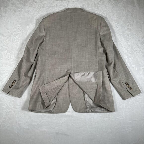 Brooks Brothers Blazer Men Size 42L Beige Regent Fit Casual Wool Blend EUC - Picture 6 of 14